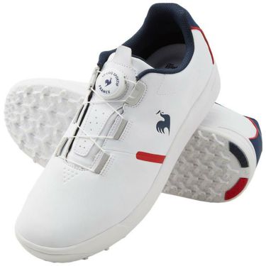 ルコック Le coq sportif　LCS BIARRITZ BOA ソフトスパイク ゴルフシューズ LG4FCS10U WHNV ホワイト×ネイビー　2024年モデル ホワイト×ネイビー（WHNV）