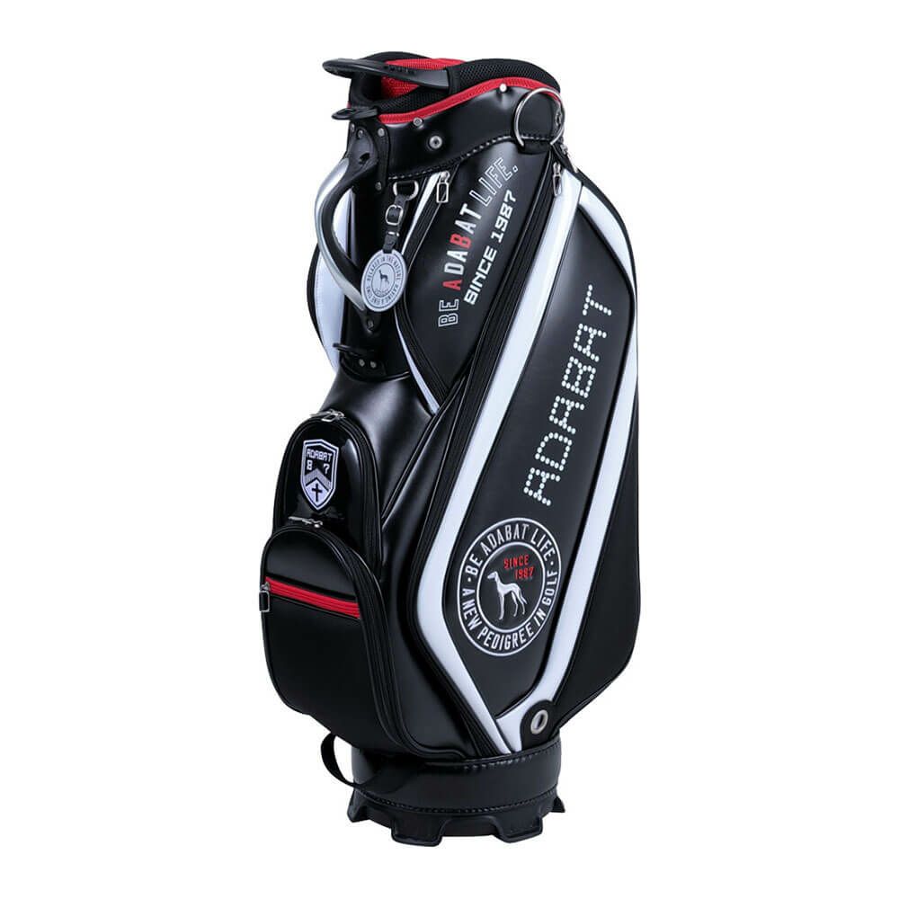 アダバット adabat　メンズ キャディバッグ ABC437 BK ブラック　2025年モデル ブラック