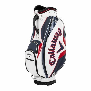 キャロウェイ　EXIA エクシア メンズ キャディバッグ 25 JM 5125006 ホワイト/ネイビー/レッド　2025年モデル 詳細1