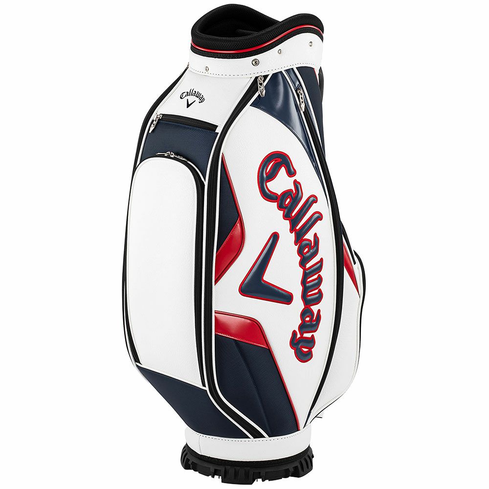 キャロウェイ　EXIA エクシア メンズ キャディバッグ 25 JM 5125006 ホワイト/ネイビー/レッド　2025年モデル 詳細2