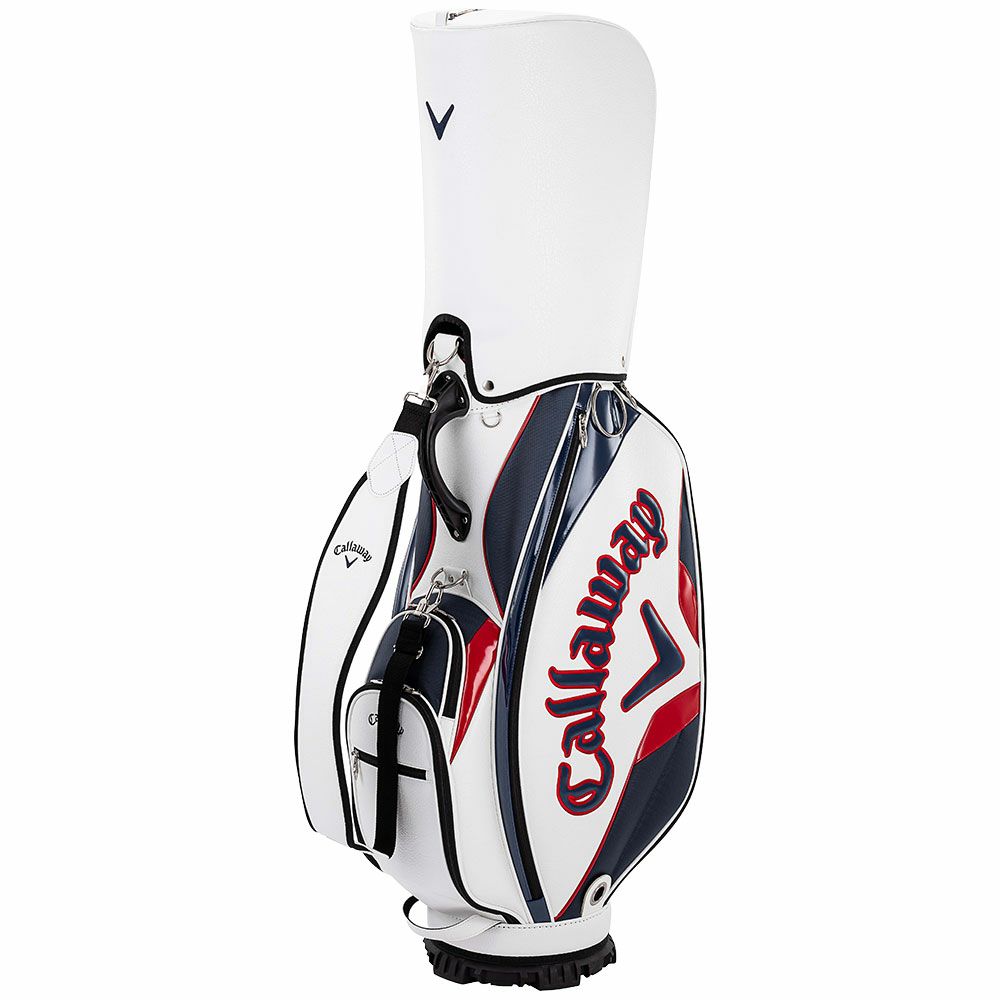 キャロウェイ　EXIA エクシア メンズ キャディバッグ 25 JM 5125006 ホワイト/ネイビー/レッド　2025年モデル 詳細3