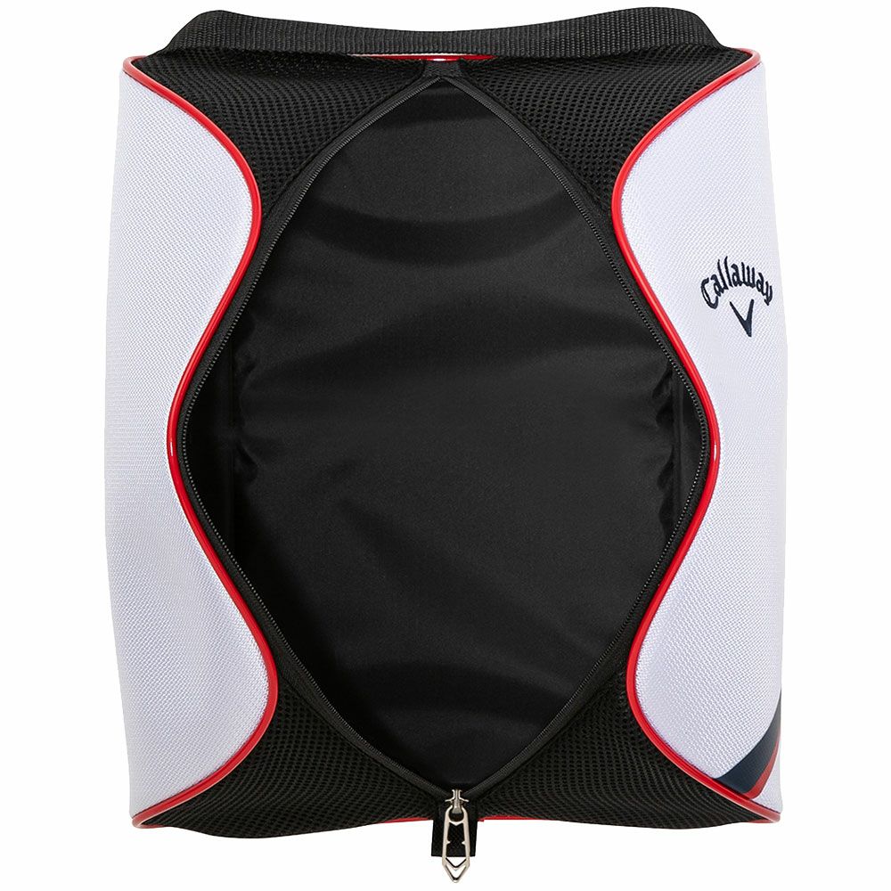 キャロウェイ　SPORT スポーツ メンズ シューズケース 25 JM 5925048 ホワイト/ネイビー/レッド　2025年モデル 詳細3