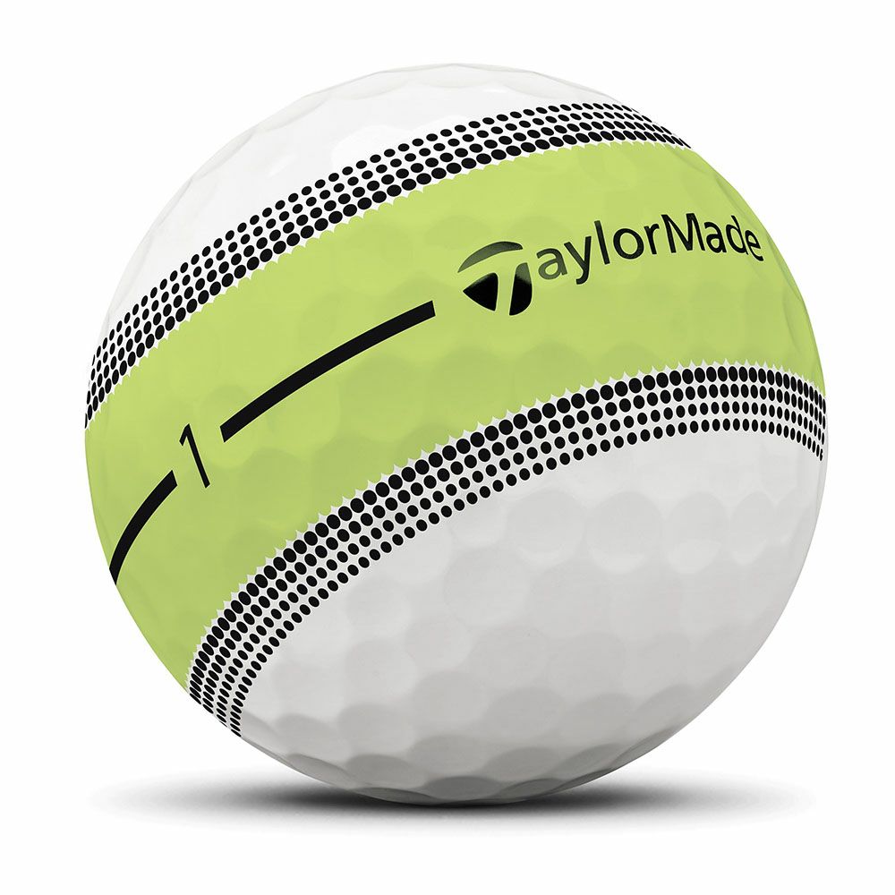 テーラーメイド　ツアーレスポンス ストライプ 2025年モデル ゴルフボール　1ダース（12球入り）　ネオンイエロー 詳細4