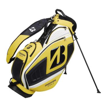 ブリヂストン　ツアースタンドモデル キャディバッグ CB2502 YN イエロー/ネイビー　2025年モデル 詳細1