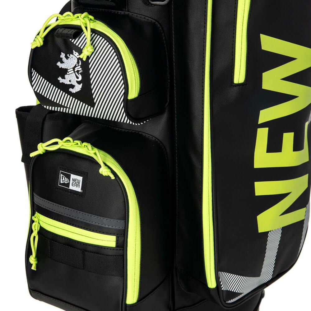 アドミラル Admiral　NEW ERA コラボ スタンドキャディバッグ ADMG5ACA 10 ブラック　2025年モデル 詳細9