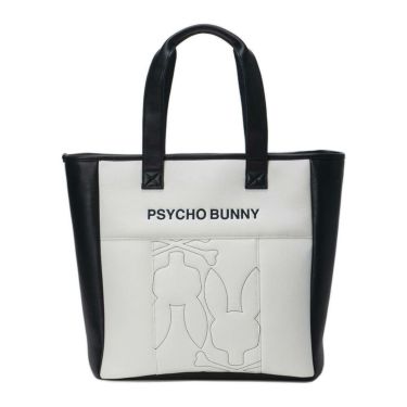 サイコバニー PsychoBunny　トートバッグ PBMG5SB8 00 ホワイト　2025年モデル 詳細1
