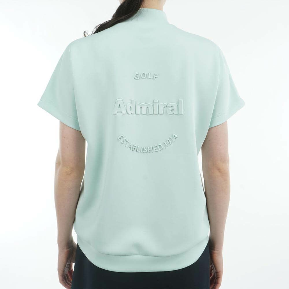 アドミラル Admiral　レディース エンボスロゴ ダンボール 半袖 モックネックシャツ ADLA513　2025年モデル 詳細6