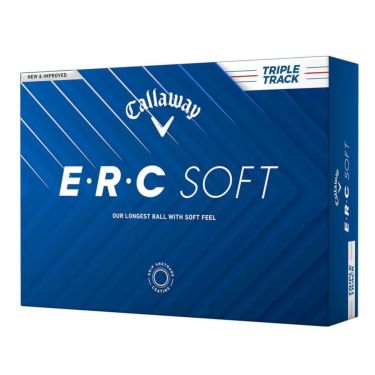 キャロウェイ　ERC SOFT 2025年モデル　ゴルフボール　1ダース（12球入り） トリプル・トラック ホワイト 詳細2