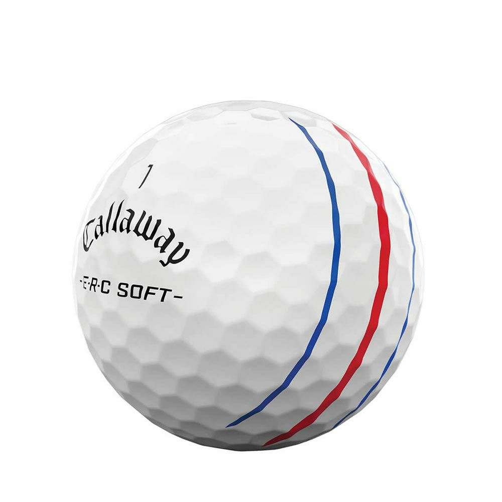 キャロウェイ　ERC SOFT 2025年モデル　ゴルフボール　1ダース（12球入り） トリプル・トラック ホワイト 詳細3