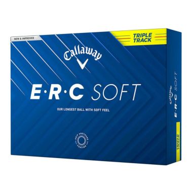 キャロウェイ　ERC SOFT 2025年モデル　ゴルフボール　1ダース（12球入り） トリプル・トラック イエロー 詳細2