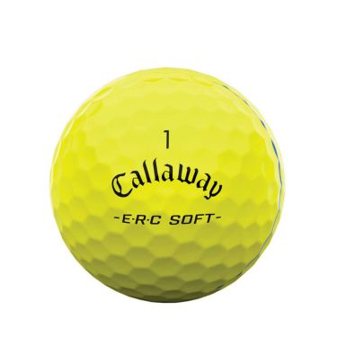 キャロウェイ　ERC SOFT 2025年モデル　ゴルフボール　1ダース（12球入り） トリプル・トラック イエロー 詳細4