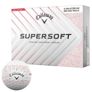 キャロウェイ　スーパーソフト スプラッター360 2025年モデル ゴルフボール　1ダース（12球入り） レッド 詳細1