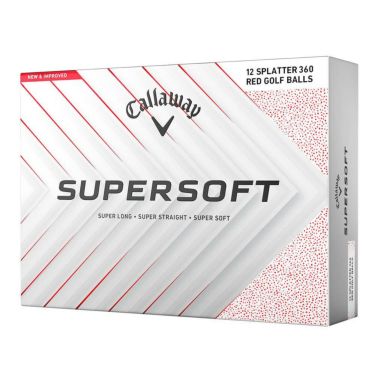 キャロウェイ　スーパーソフト スプラッター360 2025年モデル ゴルフボール　1ダース（12球入り） レッド 詳細2