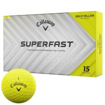 キャロウェイ　スーパーファスト 2025年モデル　ゴルフボール　1箱（15球入り） ボールドイエロー