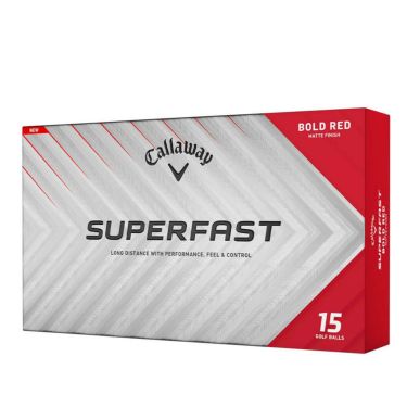 キャロウェイ　スーパーファスト 2025年モデル　ゴルフボール　1箱（15球入り） ボールドレッド 詳細2