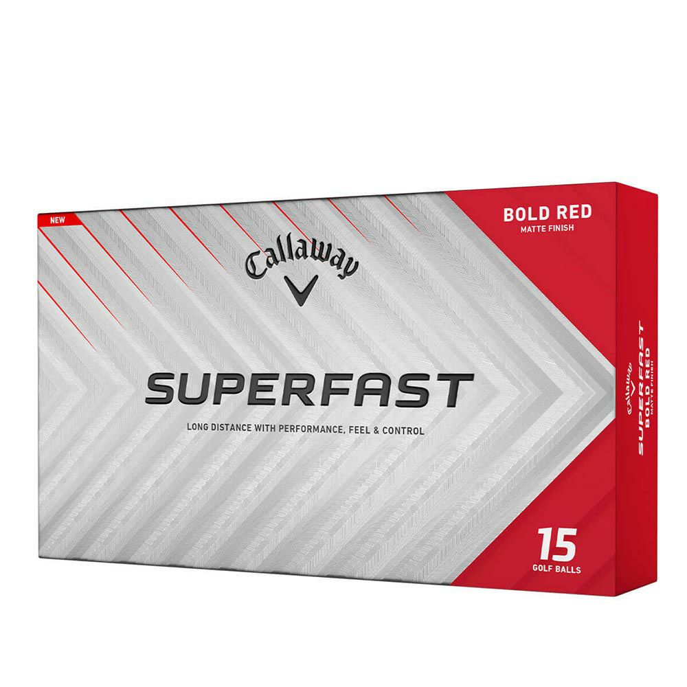 キャロウェイ　スーパーファスト 2025年モデル　ゴルフボール　1箱（15球入り） ボールドレッド 詳細2
