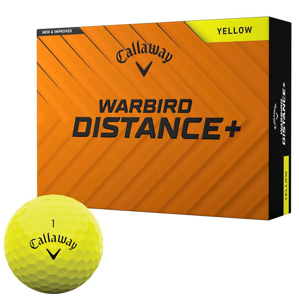 キャロウェイ　WARBIRD ウォーバード ディスタンスプラス 2025年モデル　ゴルフボール　1ダース（12球入り） イエロー 詳細1