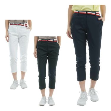 トミー ヒルフィガー ゴルフ　レディース ベルテッドツイル ベルト付き 7分丈パンツ THLA505　2025年モデル 詳細1