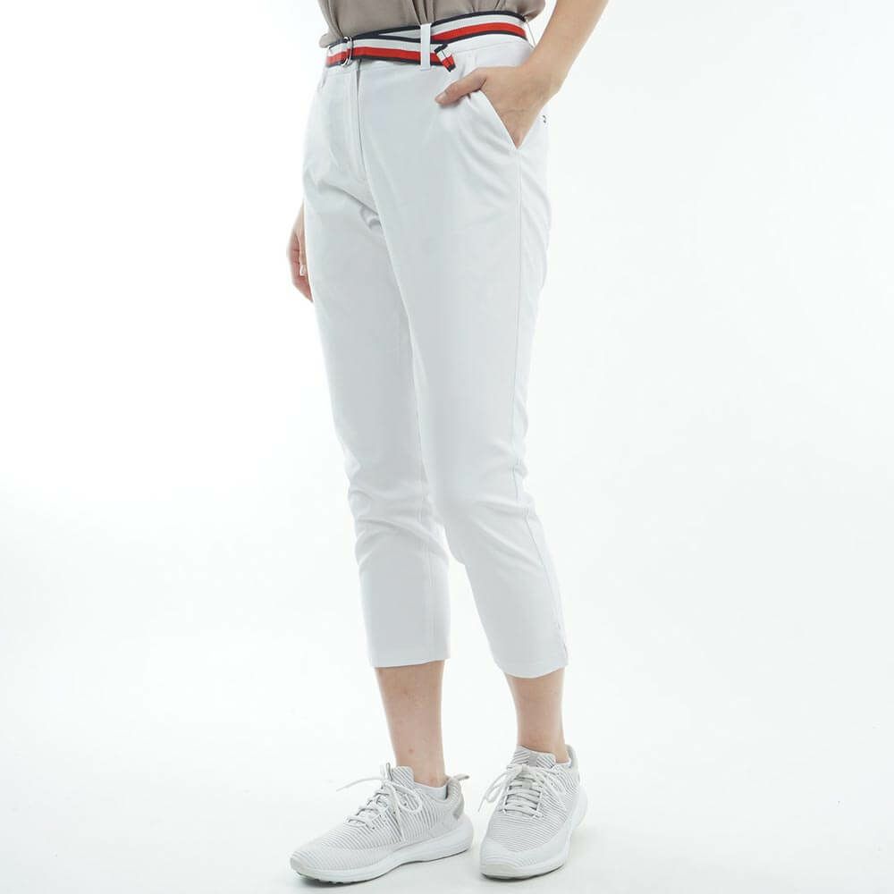 トミー ヒルフィガー ゴルフ　レディース ベルテッドツイル ベルト付き 7分丈パンツ THLA505　2025年モデル 詳細4