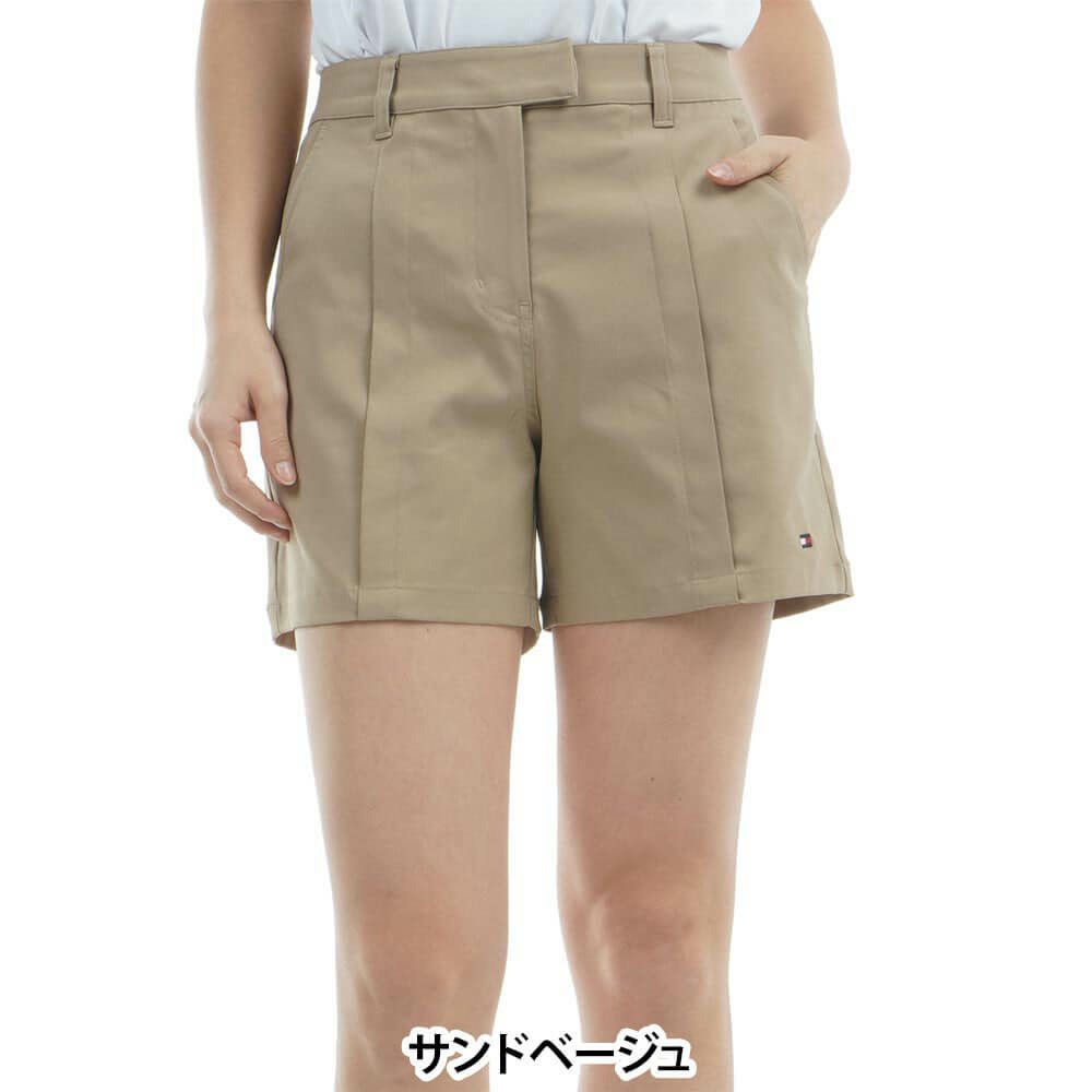 トミー ヒルフィガー ゴルフ　レディース フロントタックツイル ショートパンツ THLA519　2025年モデル 詳細2