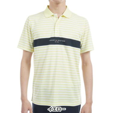 トミー ヒルフィガー ゴルフ　メンズ 鹿の子 カラーブロック 半袖 ポロシャツ THMA514　2025年モデル 詳細5