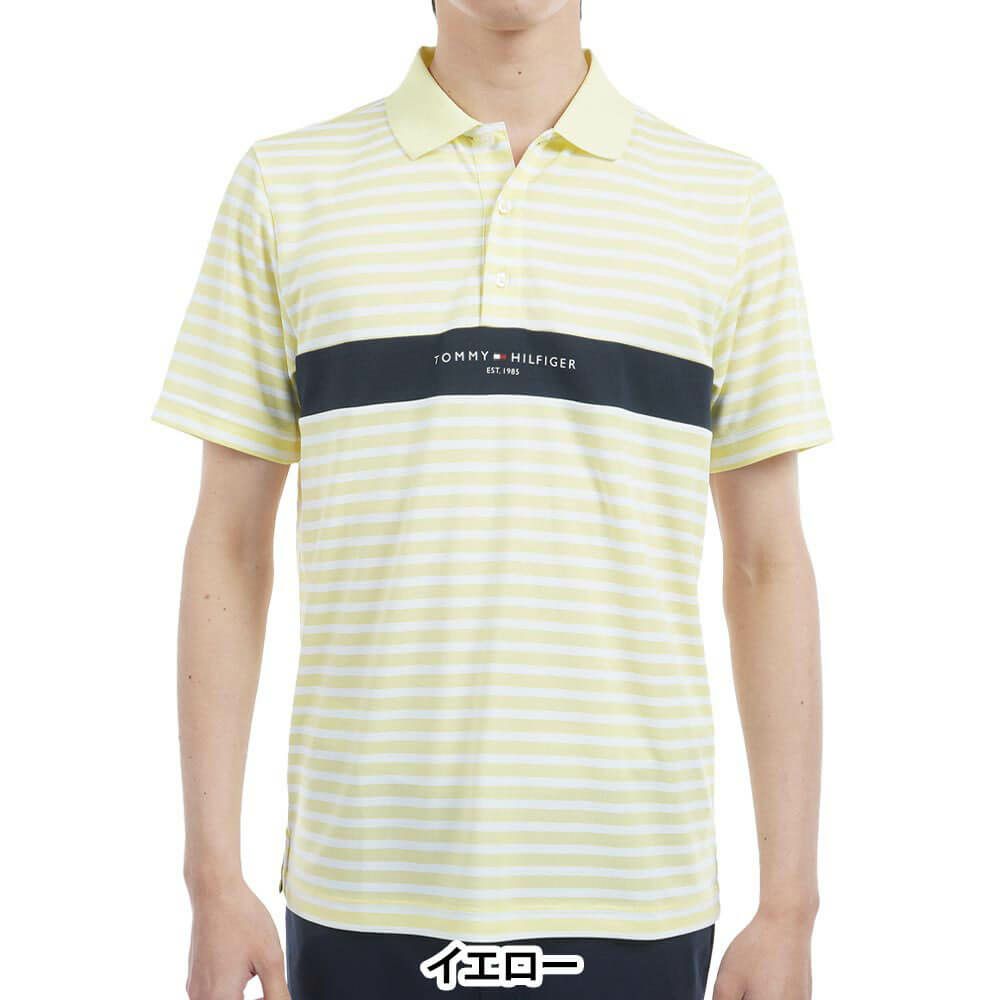 トミー ヒルフィガー ゴルフ　メンズ 鹿の子 カラーブロック 半袖 ポロシャツ THMA514　2025年モデル 詳細5
