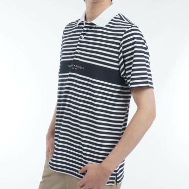 トミー ヒルフィガー ゴルフ　メンズ 鹿の子 カラーブロック 半袖 ポロシャツ THMA514　2025年モデル 詳細10