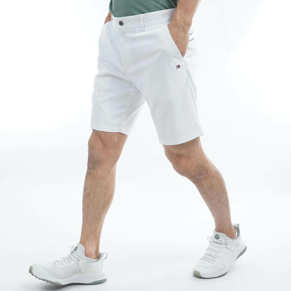 トミー ヒルフィガー ゴルフ　メンズ トリコロール配色 ショートパンツ THMA529　2025年モデル 詳細4