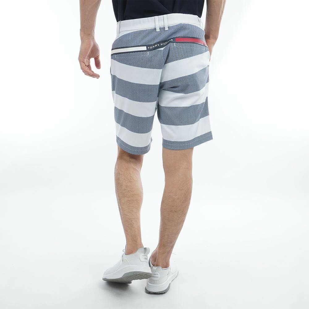 トミー ヒルフィガー ゴルフ　メンズ トリコロール配色 ショートパンツ THMA529　2025年モデル 詳細9