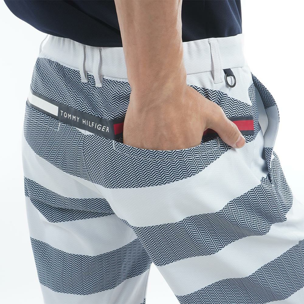 トミー ヒルフィガー ゴルフ　メンズ トリコロール配色 ショートパンツ THMA529　2025年モデル 詳細12