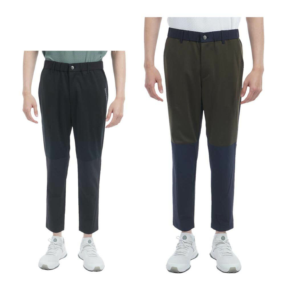 トミー ヒルフィガー ゴルフ　メンズ 生地切替 スウェット ロングパンツ THMA539　2025年モデル 詳細1