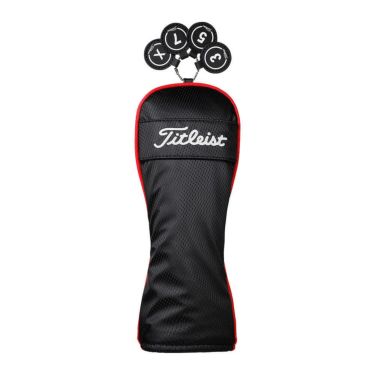 タイトリスト Titleist　パフォーマンスクラシック ＪＥ メンズ ヘッドカバー フェアウェイ用 TA23PCJEHC-FW 06 ブラック×レッド　2025年モデル ブラック×レッド