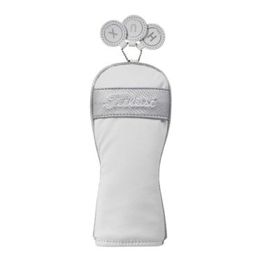 タイトリスト Titleist　パフォーマンスクラシック ＪＥ メンズ ヘッドカバー ユーティリティ用 TA23PCJEHC-HB 12 ホワイト×シルバー　2025年モデル ホワイト×シルバー