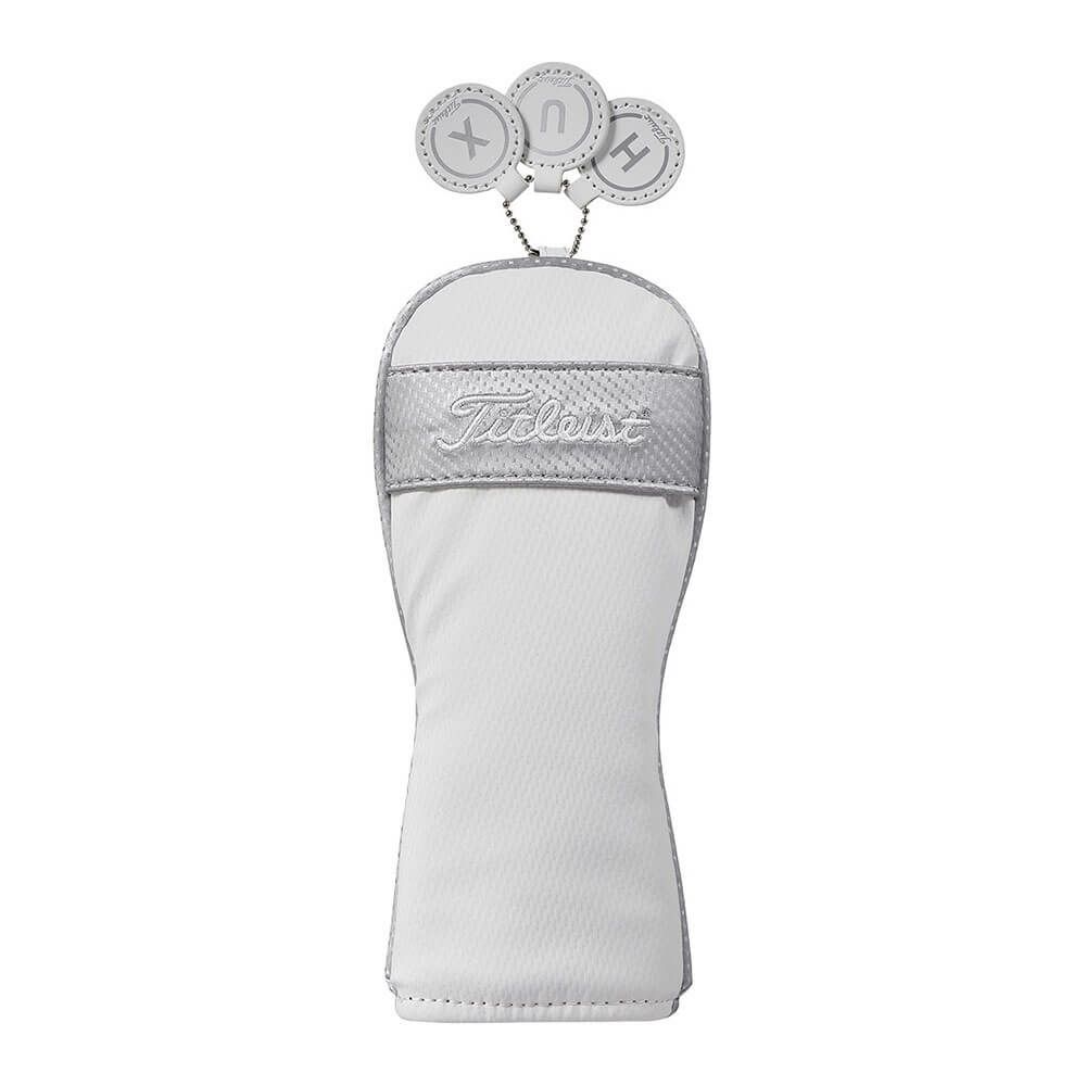タイトリスト Titleist　パフォーマンスクラシック ＪＥ メンズ ヘッドカバー ユーティリティ用 TA23PCJEHC-HB 12 ホワイト×シルバー　2025年モデル ホワイト×シルバー
