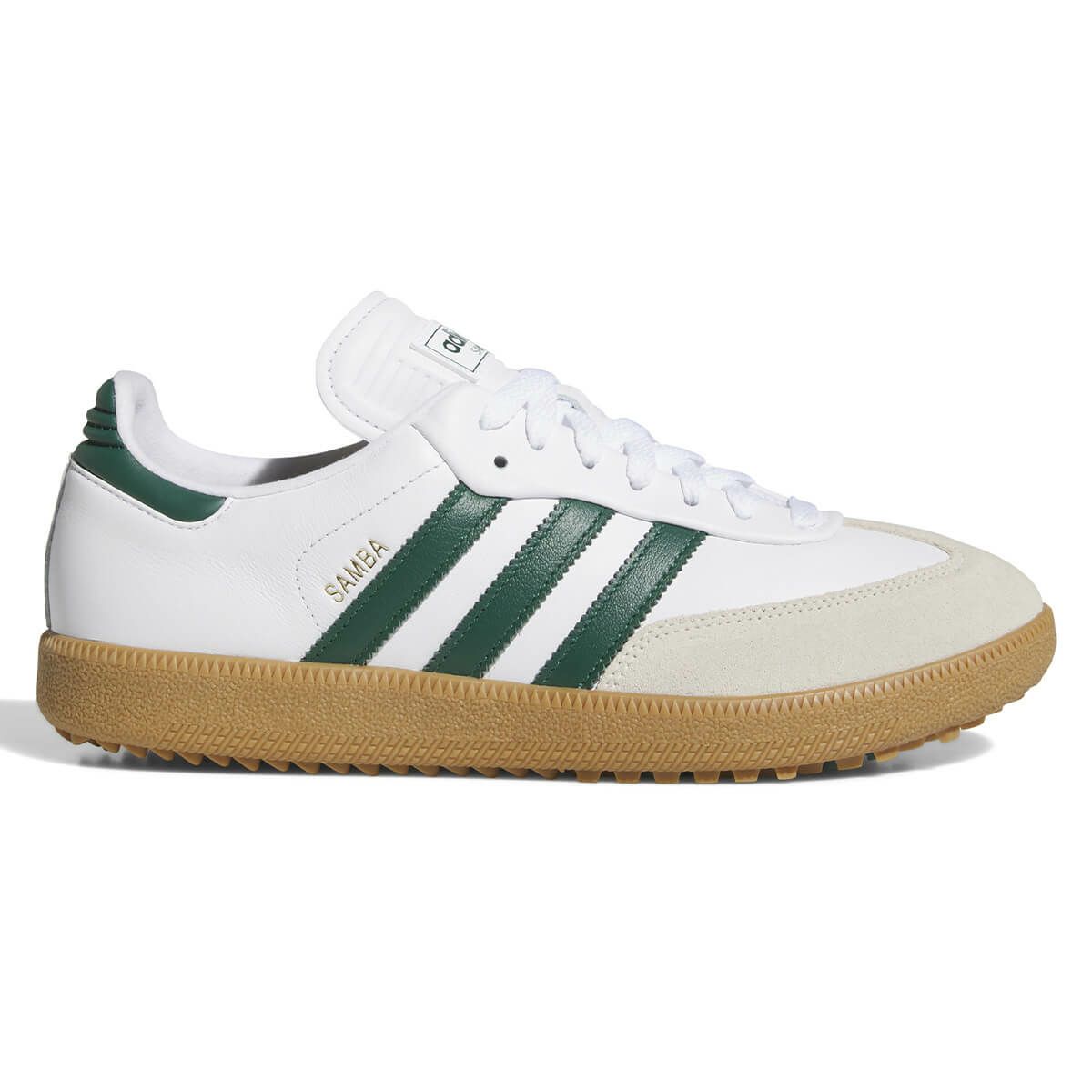 アディダス adidas　サンバ ゴルフ SAMBA GOLF スパイクレス ゴルフシューズ NNO26 JH6151 ホワイト/グリーン/ガム