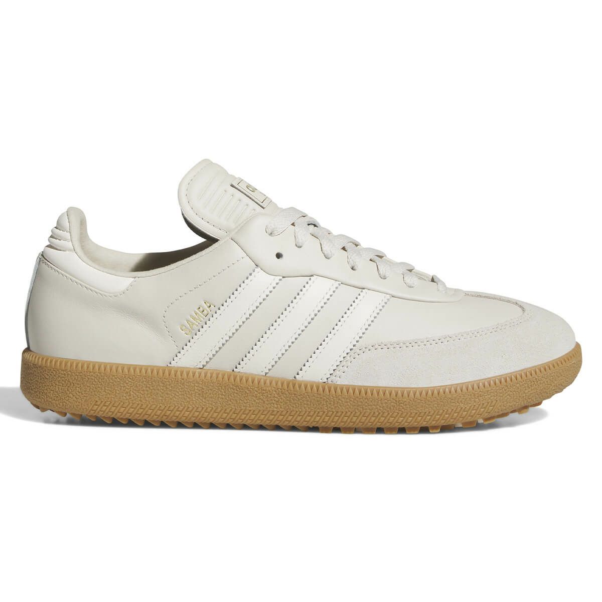 アディダス adidas　サンバ ゴルフ SAMBA GOLF スパイクレス ゴルフシューズ NNO26 JH6152 アルミナ/オフホワイト/ガム