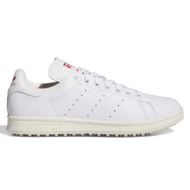 アディダス adidas　スタンスミス STAN SMITH　スパイクレス ゴルフシューズ NNO27 JH6155 ホワイト/ホワイト/スカーレット