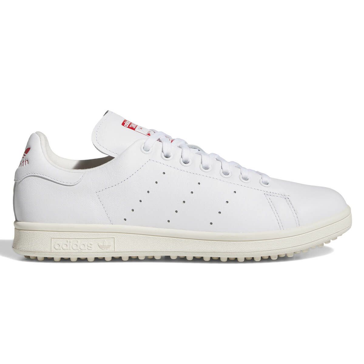 アディダス adidas　スタンスミス STAN SMITH　スパイクレス ゴルフシューズ NNO27 JH6155 ホワイト/ホワイト/スカーレット