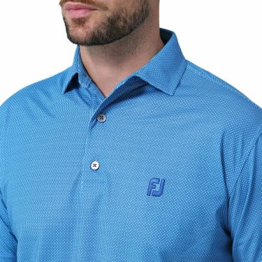 フットジョイ FootJoy　メンズ オクタゴンプリント 半袖 ポロシャツ FJ-S24-S14　2024年モデル 詳細4