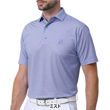 フットジョイ FootJoy　メンズ オクタゴンプリント 半袖 ポロシャツ FJ-S24-S14　2024年モデル 詳細5