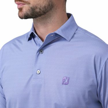 フットジョイ FootJoy　メンズ オクタゴンプリント 半袖 ポロシャツ FJ-S24-S14　2024年モデル 詳細7