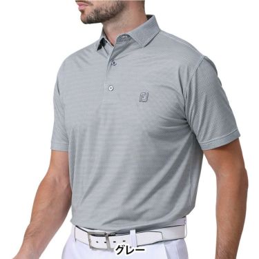 フットジョイ FootJoy　メンズ オクタゴンプリント 半袖 ポロシャツ FJ-S24-S14　2024年モデル 詳細8