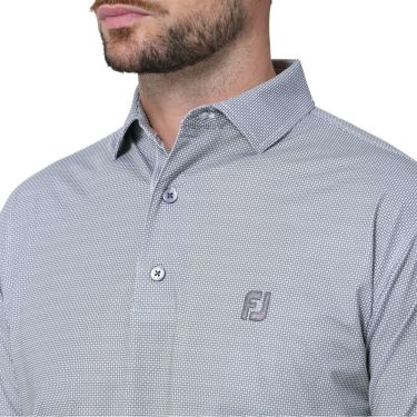 フットジョイ FootJoy　メンズ オクタゴンプリント 半袖 ポロシャツ FJ-S24-S14　2024年モデル 詳細10