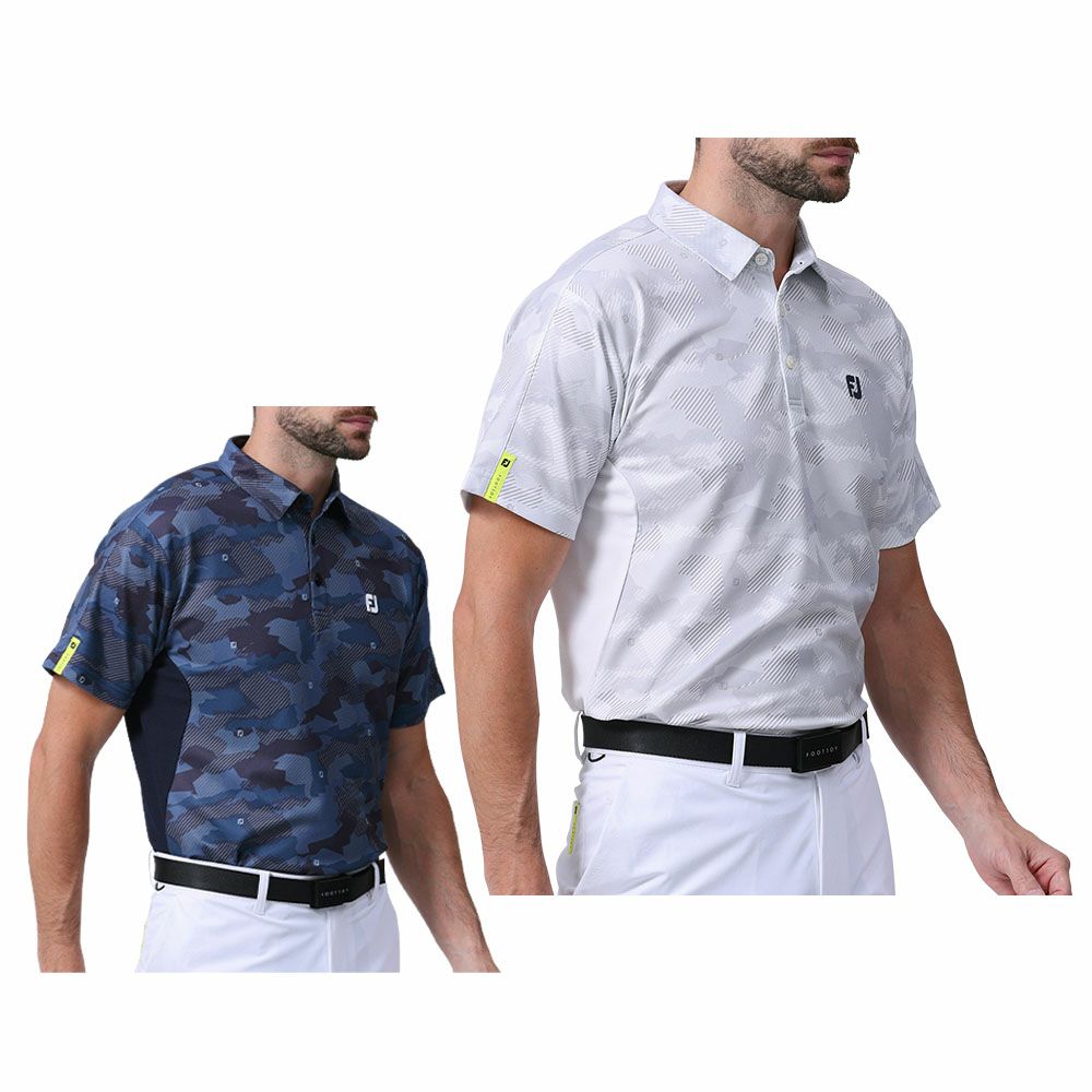 フットジョイ FootJoy　メンズ マルチカラーカモ 半袖 ポロシャツ FJ-S24-S07　2024年モデル 詳細1