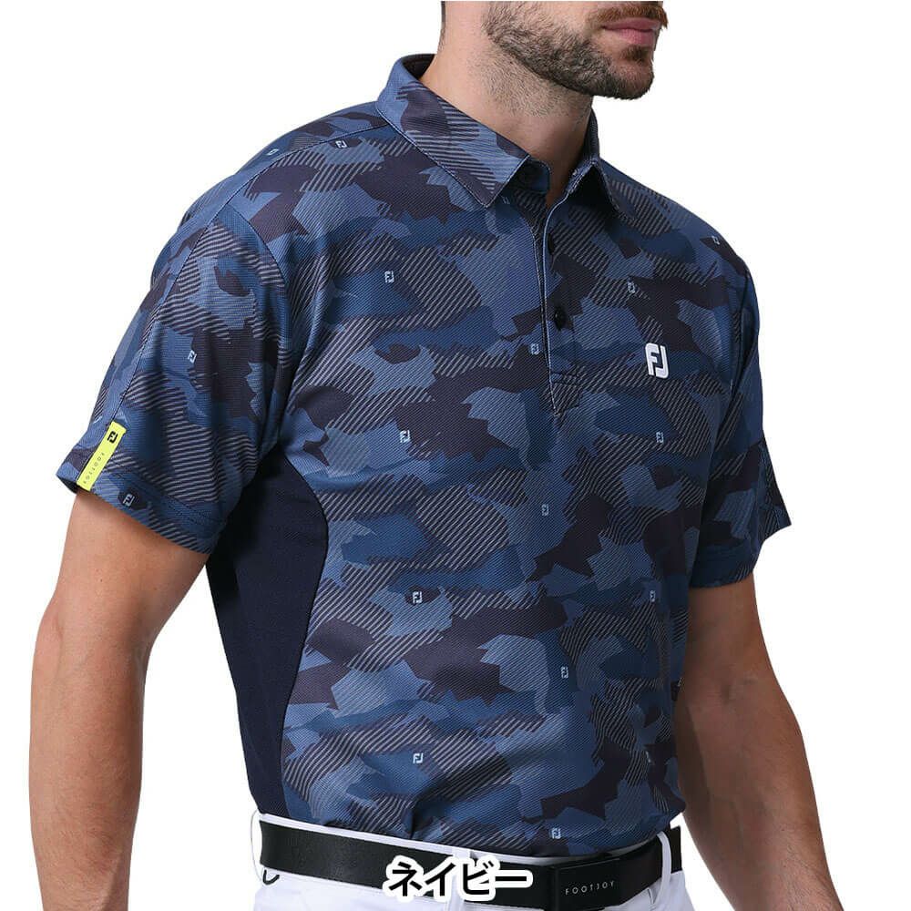 フットジョイ FootJoy　メンズ マルチカラーカモ 半袖 ポロシャツ FJ-S24-S07　2024年モデル 詳細2