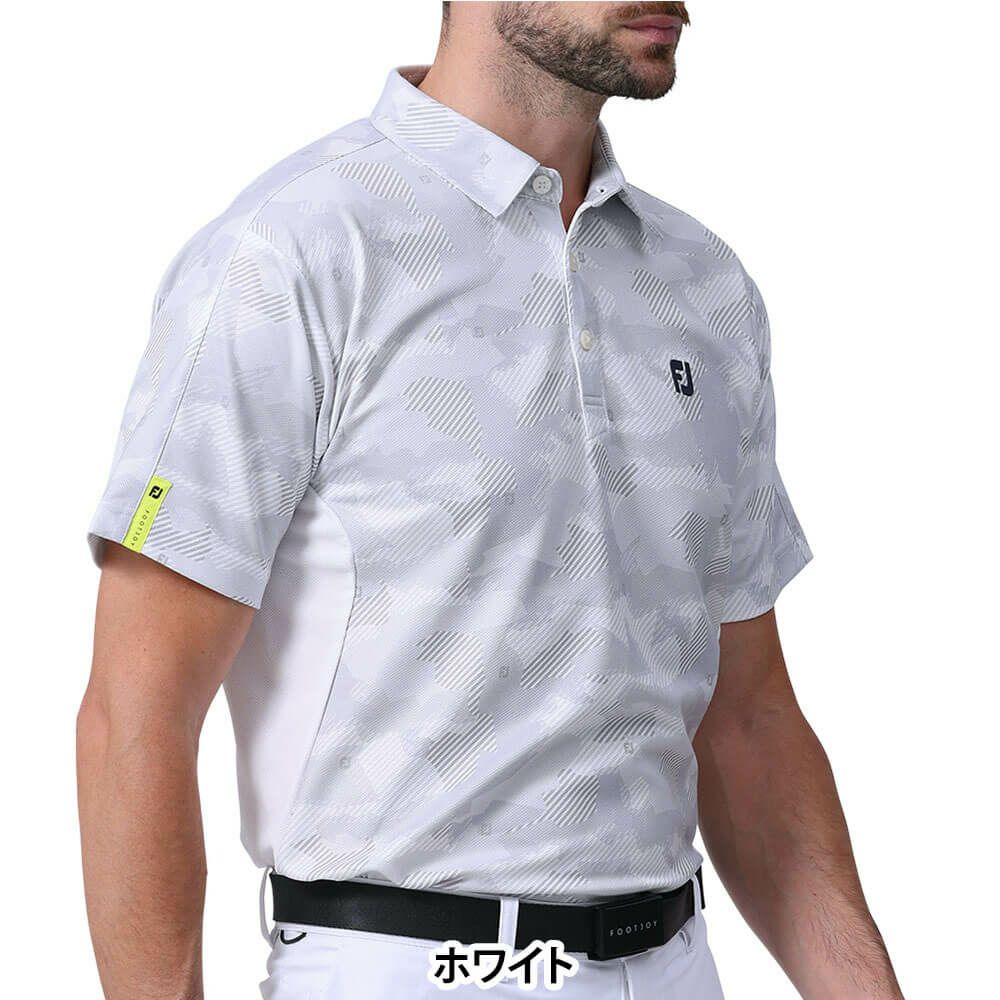 フットジョイ FootJoy　メンズ マルチカラーカモ 半袖 ポロシャツ FJ-S24-S07　2024年モデル 詳細5