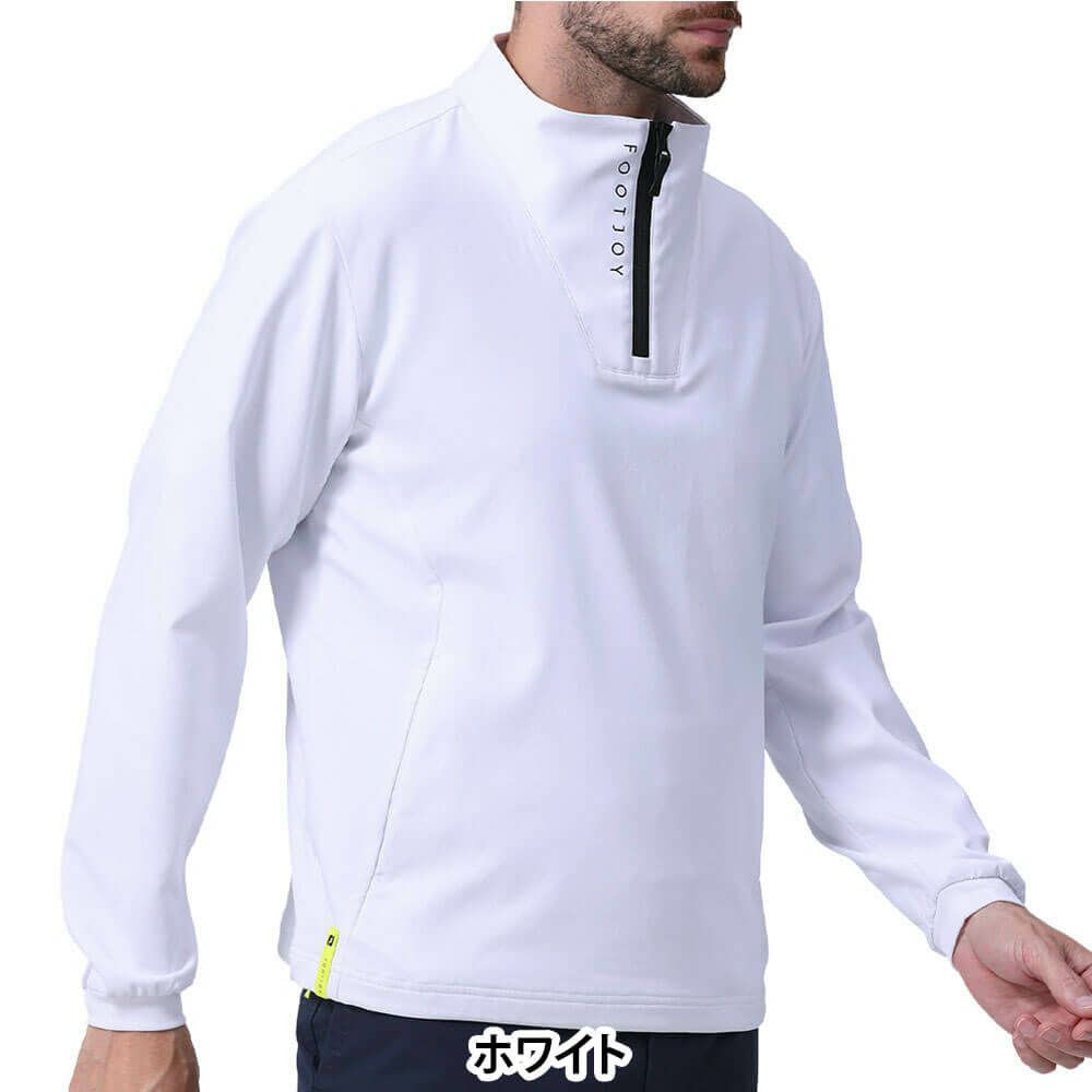 フットジョイ FootJoy　メンズ TWINSOF 撥水 長袖 ハーフジップ プルオーバー ジャケット FJ-S24-O01　2024年モデル 詳細2