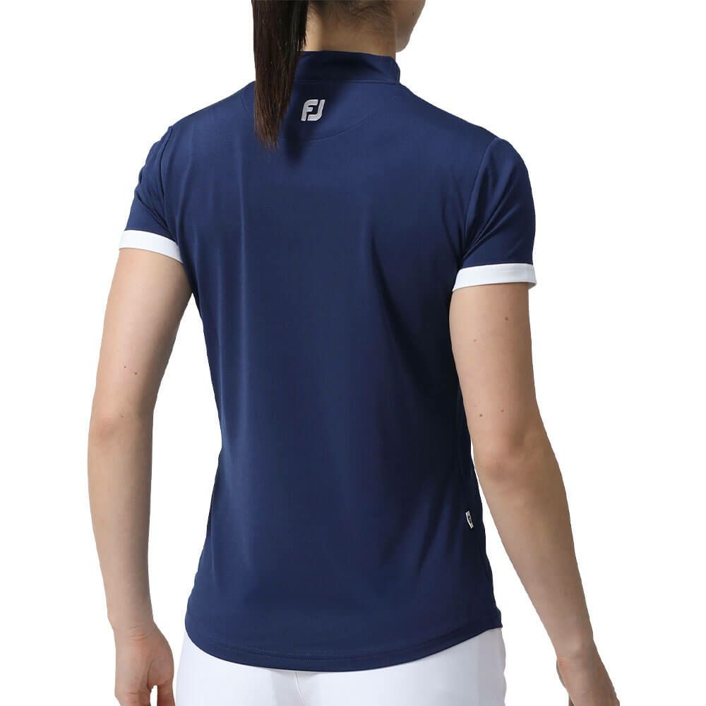 フットジョイ FootJoy　レディース チェストライン 半袖 モックネックシャツ FJW-S24-S09　2024年モデル 詳細3