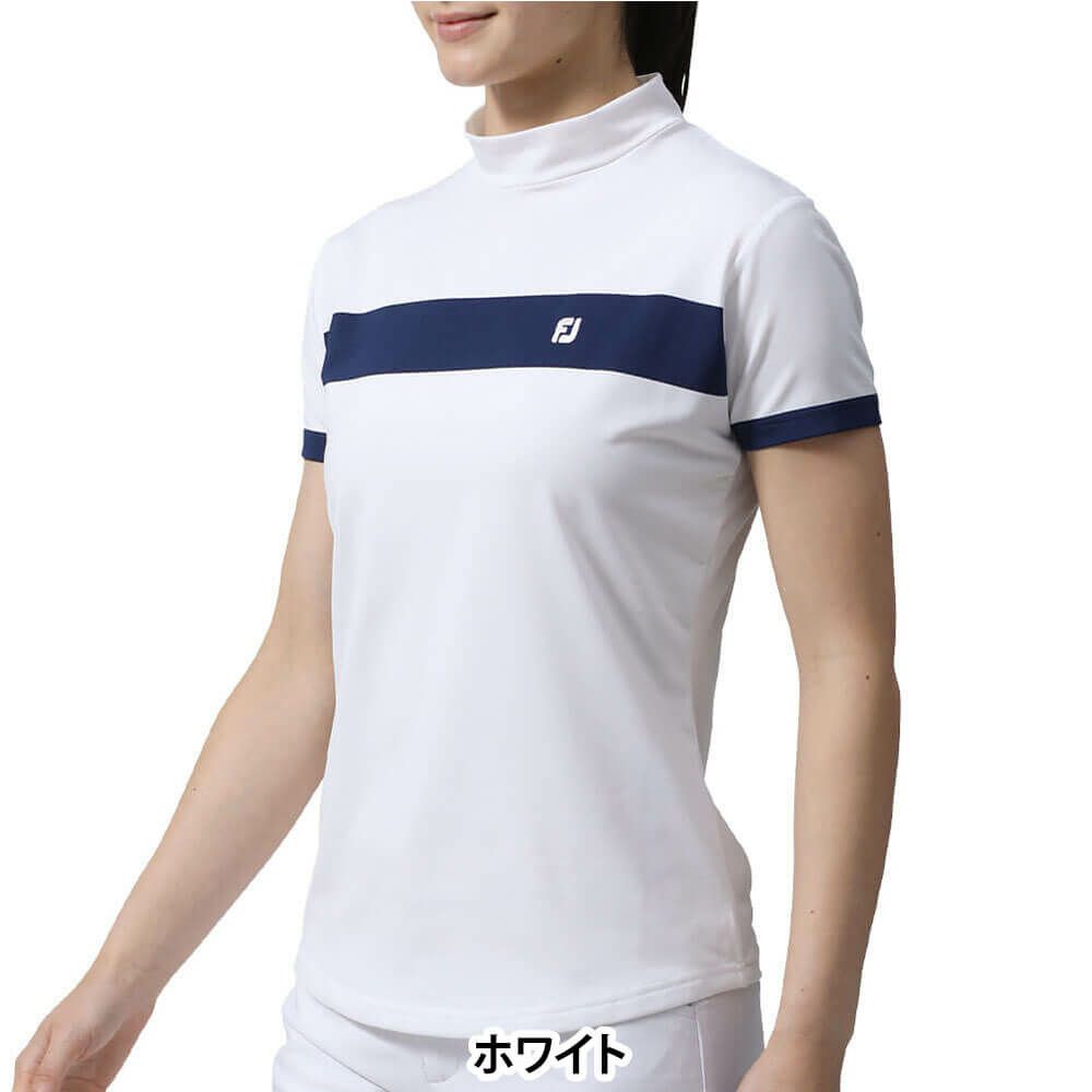 フットジョイ FootJoy　レディース チェストライン 半袖 モックネックシャツ FJW-S24-S09　2024年モデル 詳細5
