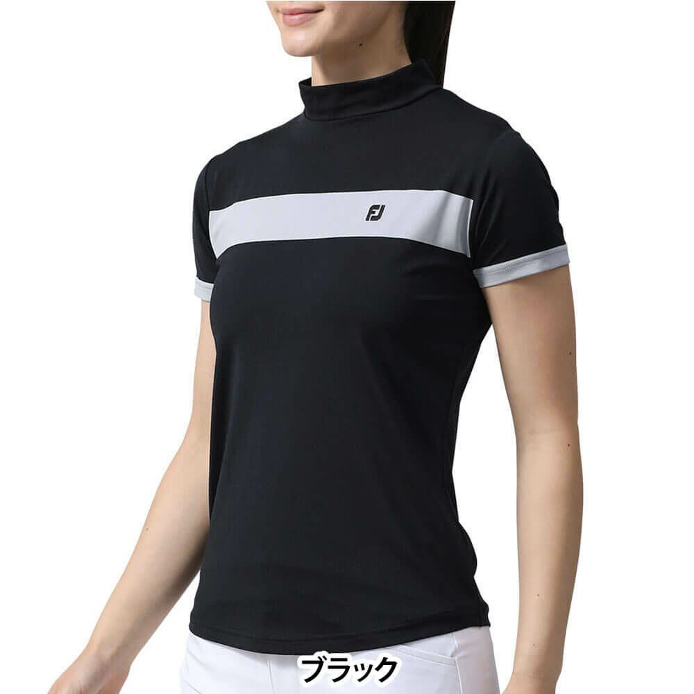 フットジョイ FootJoy　レディース チェストライン 半袖 モックネックシャツ FJW-S24-S09　2024年モデル 詳細8